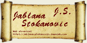 Jablana Stokanović vizit kartica